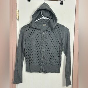 Old Navy Polka Dot Ruffle Hoodie Women’s Medium (Discontinued)